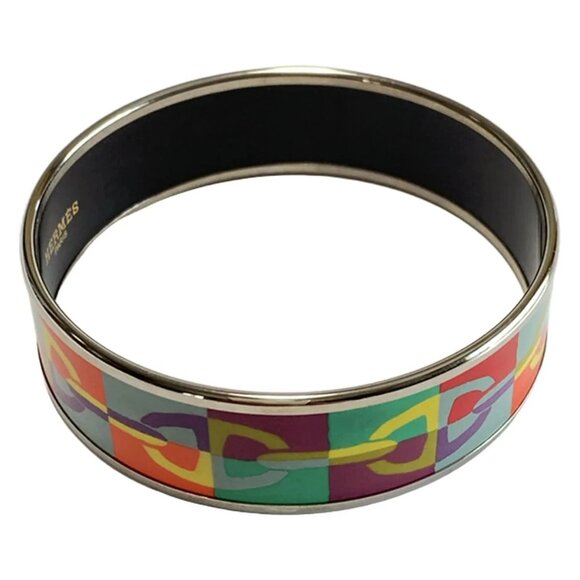 HERMES Emailles,Chaîne d'Angkle Bangle bran606-101725 - Picture 3 of 3